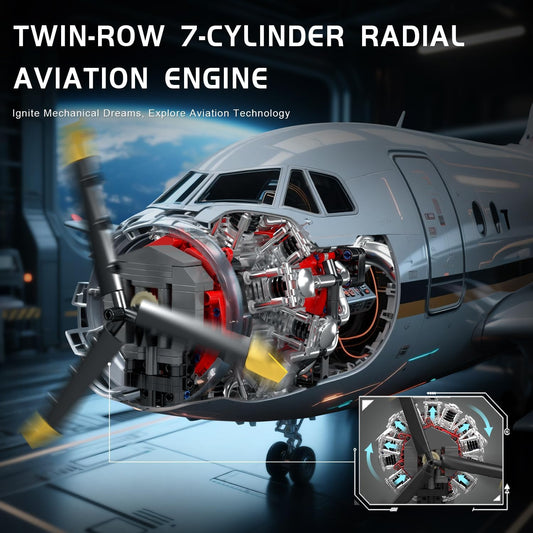 Motorized 7-Cylinder Engine