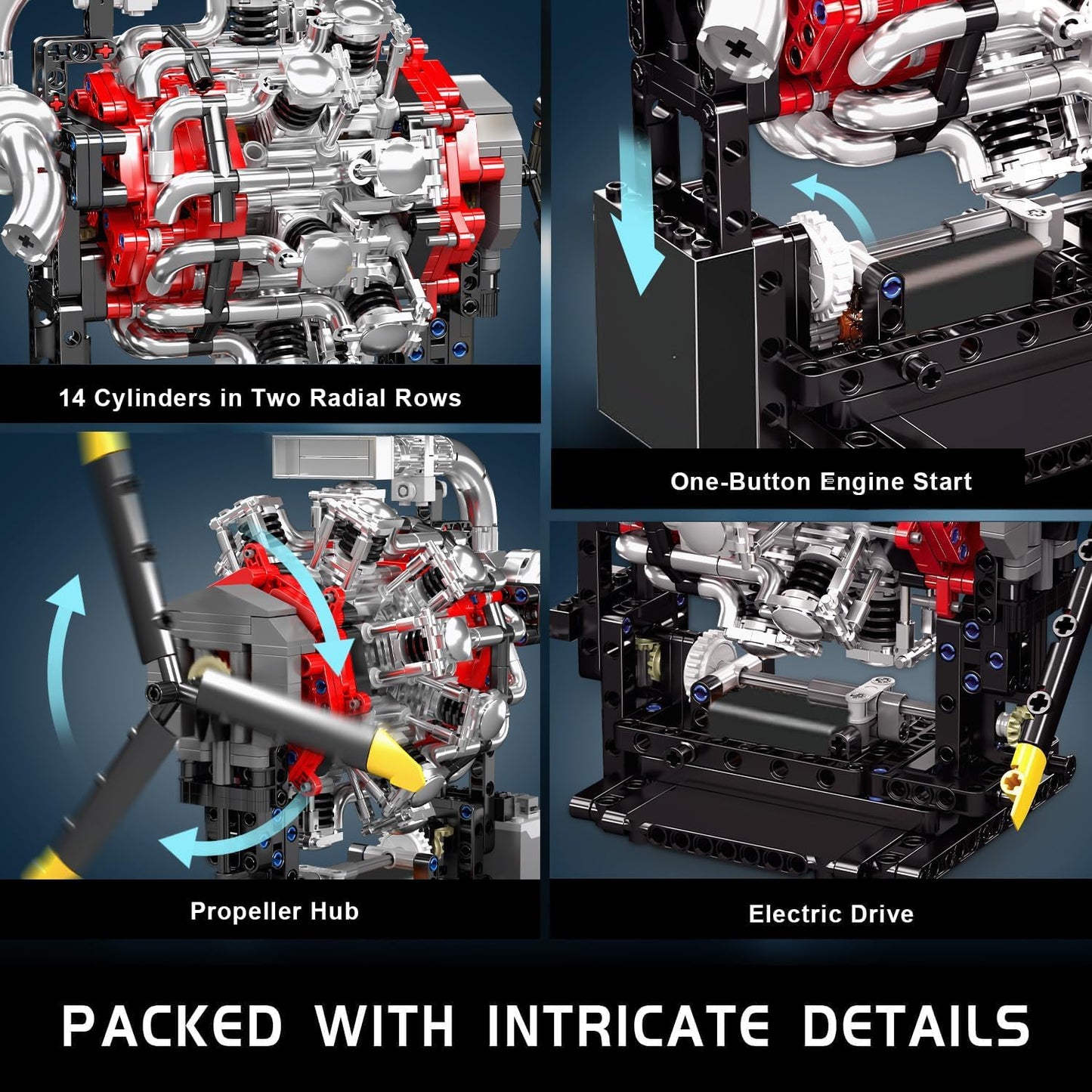 Motorized 7-Cylinder Engine