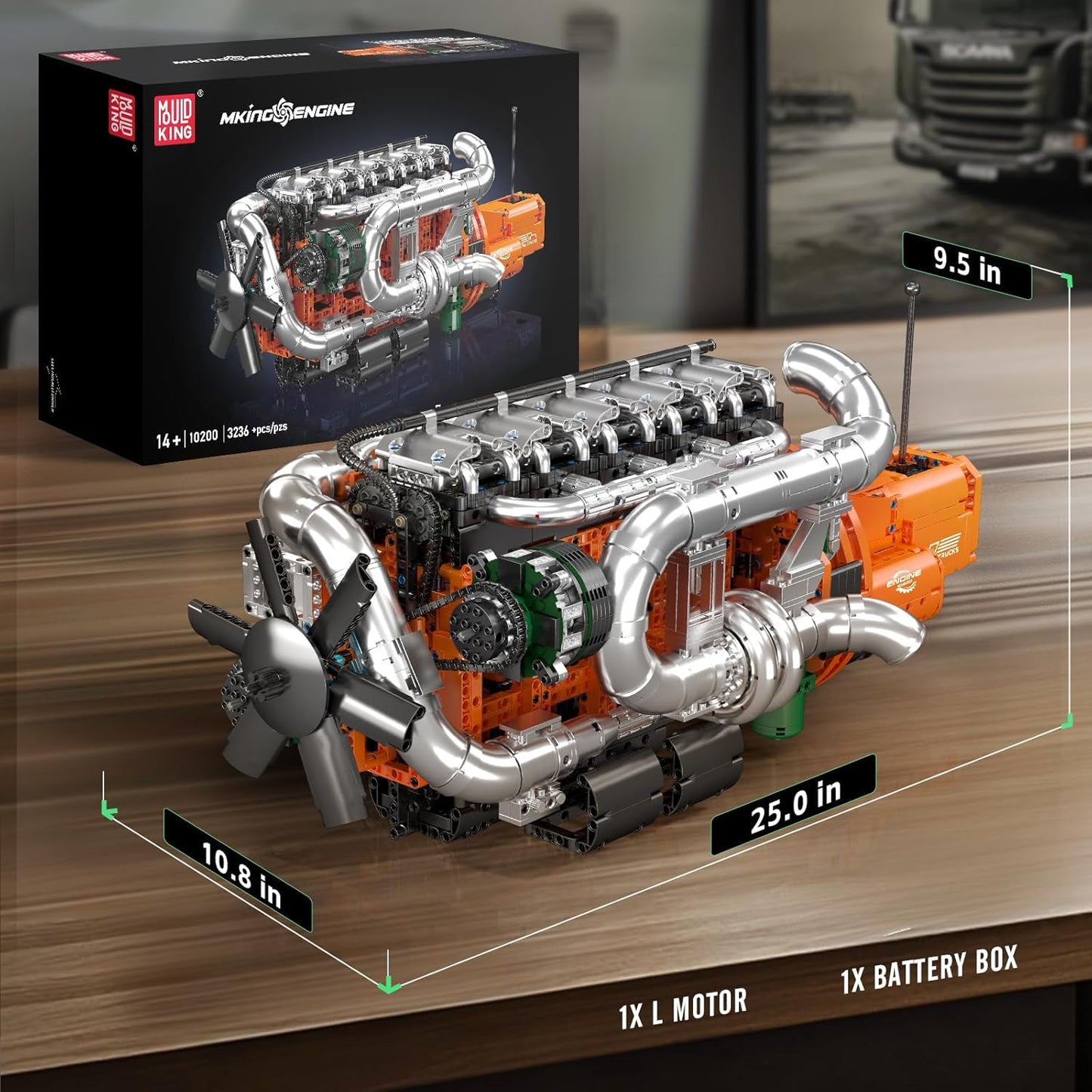 Motorized Truck Engine & Transmission