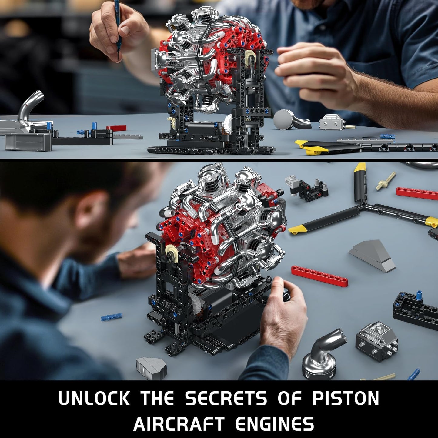 Motorized 7-Cylinder Engine