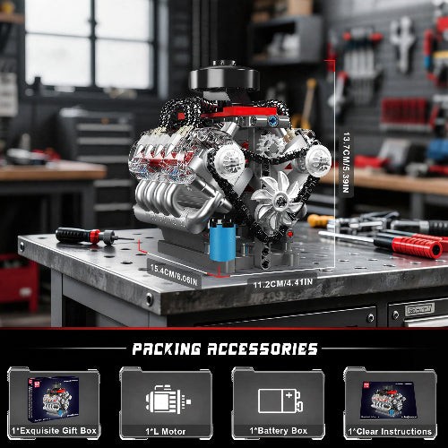 V8 Engine Model kit | 487 PCS