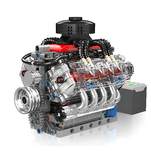 Motorized Chevy V8 Engine | 487pcs